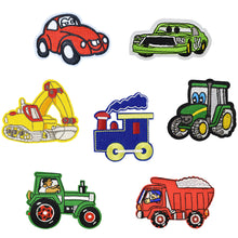 Load image into Gallery viewer, Funny Car Embroidered Iron on Patches for Kids&#39; Clothes Jackets Backpacks (7 Pcs/Pack)
