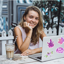 Load image into Gallery viewer, Waterproof Vsco Girl Vinyl Stickers Pack for Water Bottles Laptops (50Pcs Purple Style)
