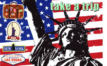 Load image into Gallery viewer, Waterproof Vinyl Stickers for Laptop Luggage Scrapbook Postcard (100Pcs Travel Style)
