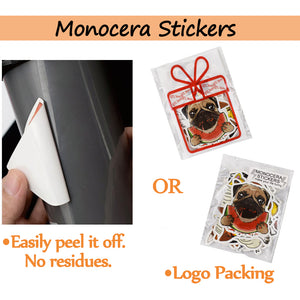 Monocera Waterproof Cute Dog Vinyl Stickers for Kids Water Bottle Laptop 50Pcs…