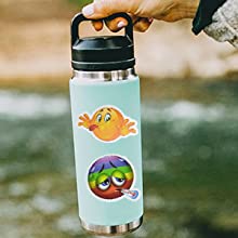 Load image into Gallery viewer, Waterproof Smile Face Vinyl Stickers Bomb Laptop Folders School Supplies (50Pcs/Pack)
