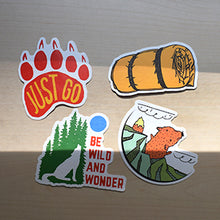 Load image into Gallery viewer, Waterproof Nature Vinyl Stickers Pack for Scrapbooking Water Bottle DIY (50 Pcs Insect Style)
