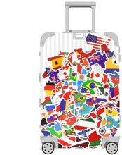 Load image into Gallery viewer, Waterproof National Flag Vinyl Stickers Bomb Laptop Luggage Water Bottle (50Pcs/Pack)
