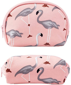 Waterproof Flamingo Cosmetic Bag Set Toiletry Storage Organizer for Women Girls(Pink)