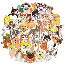 Load image into Gallery viewer, Monocera Waterproof Cute Dog Vinyl Stickers for Kids Water Bottle Laptop 50Pcs…
