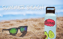 Load image into Gallery viewer, Waterproof Cute Vinyl Stickers Pack for Water Bottle Laptop for Teen Girls (50Pcs Beach Style)
