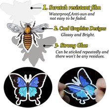 Load image into Gallery viewer, Waterproof Nature Vinyl Stickers Pack for Scrapbooking Water Bottle DIY (50 Pcs Insect Style)
