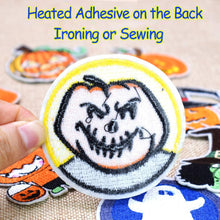 Load image into Gallery viewer, Embroidered Iron on Halloween Patches for Clothes Backpack Craft DIY Accessory (10 Pcs/Set)…
