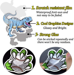 Waterproof Dinosaur Vinyl Stickers Bomb Water Bottle Bike Party Favors (50Pcs/Pack)