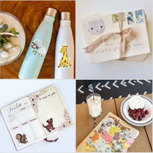 Load image into Gallery viewer, Cute Watercolor Animal Vinyl Stickers Bomb Laptop Water Bottle Folders (50Pcs/Pack)
