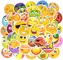 Load image into Gallery viewer, Waterproof Smile Face Vinyl Stickers Bomb Laptop Folders School Supplies (50Pcs/Pack)
