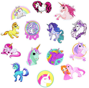 Waterproof Vinyl Stickers for Laptop Water Bottle Folders Girls Gifts (30Pcs Unicorn Style)