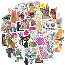 Load image into Gallery viewer, Cute Waterproof Cat Vinyl Stickers Bomb Laptop Water Bottle Folders (50Pcs/Pack)
