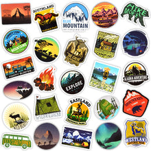 Load image into Gallery viewer, Waterproof Vinyl Stickers Pack for Water Bottle Laptop Bike DIY (50 Pcs Outdoor Adventure Style)
