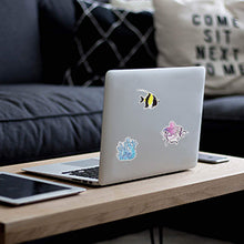 Load image into Gallery viewer, Waterproof Sea Life Vinyl Stickers Pack for Water Bottle Cooler Laptop (50Pcs Ocean Style)
