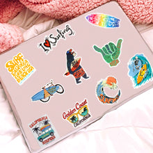 Load image into Gallery viewer, Waterproof Vsco Vinyl Stickers Pack for Water Bottle Laptop Party Favors (50 Pcs Surfing Style)
