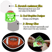 Load image into Gallery viewer, Waterproof Football Stickers for Kids Water Bottle Laptop Party Favors 50Pcs…
