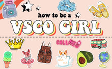 Load image into Gallery viewer, 150 Pcs Waterproof Vinyl Vsco Girls Sticker Pack for Water Bottle Laptop Phone Case
