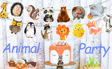 Load image into Gallery viewer, Cute Watercolor Animal Vinyl Stickers Bomb Laptop Water Bottle Folders (50Pcs/Pack)
