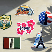 Load image into Gallery viewer, Vintage Waterproof Vinyl Stickers for Laptop Luggage Scrapbook Postcard (50Pcs Stamp Style)
