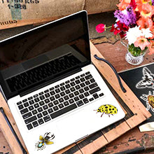 Waterproof Nature Vinyl Stickers Pack for Scrapbooking Water Bottle DIY (50 Pcs Insect Style)