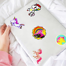Load image into Gallery viewer, Waterproof Vinyl Stickers for Laptop Water Bottle Folders Girls Gifts (30Pcs Unicorn Style)
