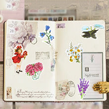 Load image into Gallery viewer, Waterproof Vinyl Stickers for Laptop Water Bottle Cards DIY (50Pcs Flower Style)
